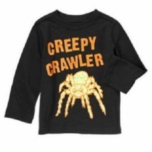 NWT boys Halloween shirt Size 2T Creepy Spider Long sleeve 🎃